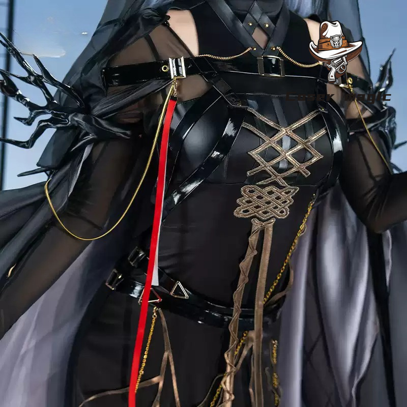 Party Games For Christmas - ชุดคอสเพลย์ตัวละคร Laqeramaline Duqa จากเกม Arknights สำหรับงานฮาโลวีน