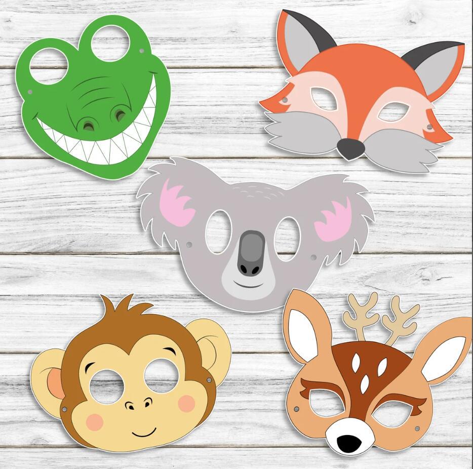 20 ชิ้น หน้ากากกระดาษรูปสัตว์ป - Zoo Party Games บทวิจารณ์และราคา